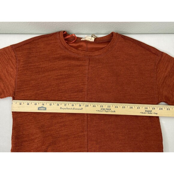 New In Collection Women Small Shirt Dress Burnt Orange Short Sleeve NWT - Picture 7 of 8